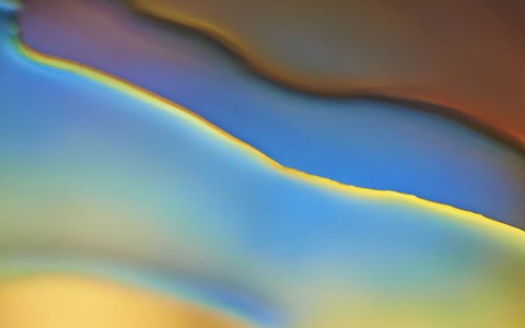 Framed Blue Flow Print