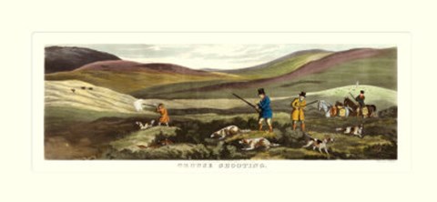 Framed Grouse Shooting Print