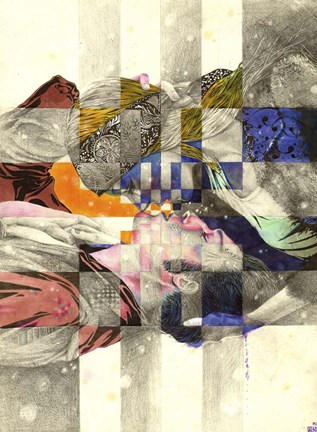 Framed Kiss ll Print