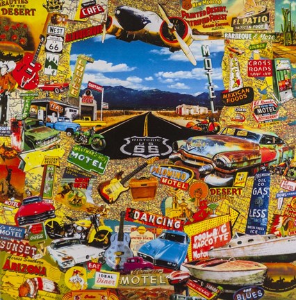 Framed Along the Route Print