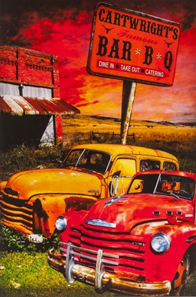 Framed Cartwrights BBQ Print