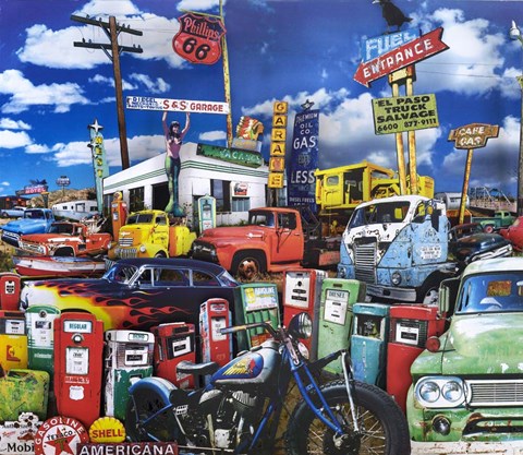 Framed El Paso Truck Salvage Print