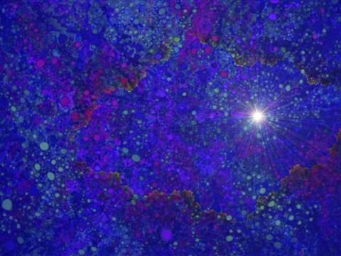 Framed Burning a Hole in Spacetime Print