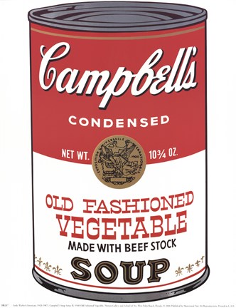 Framed Campbell's Soup (Ica) Print