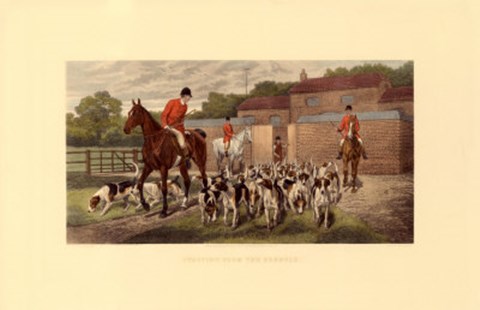 Framed Starting from the Kennels Print