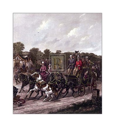 Framed Returning from the Derby Print