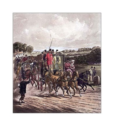 Framed Going to the Derby Print