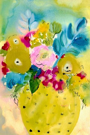 Framed Bright Arrangement IV Print