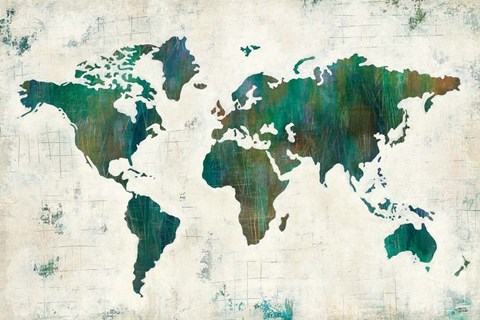 Framed Discover the World Print