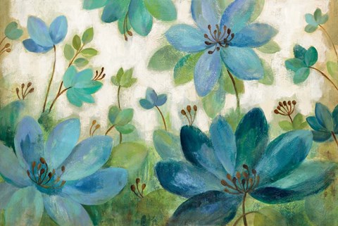 Framed Peacock Bloom Print