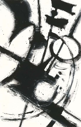 Framed Expression Abstract II White Print