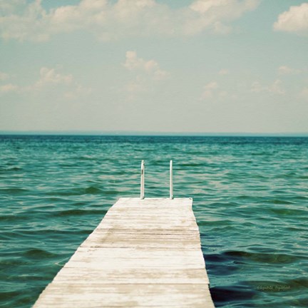 Framed Mint Cottage Days I Print