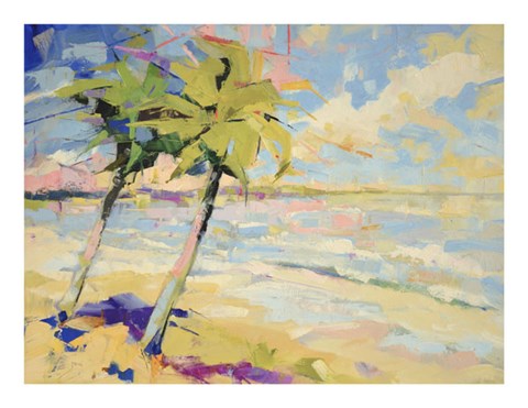 Framed Palms I Print