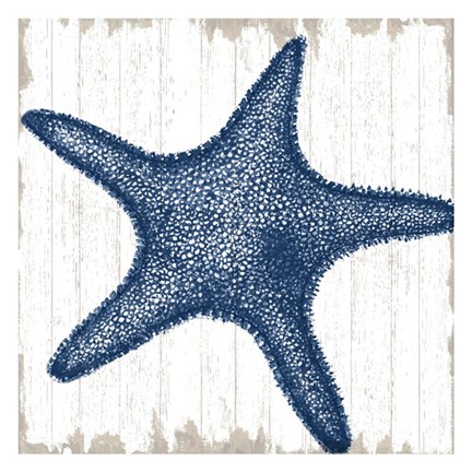 Framed Seaside Starfish Print