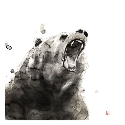 Framed Bear Print