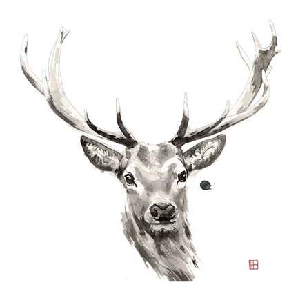 Framed Elk Print