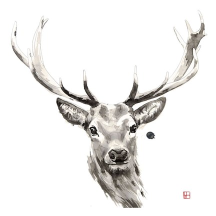 Framed Elk Print