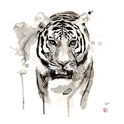 Framed Tiger Print