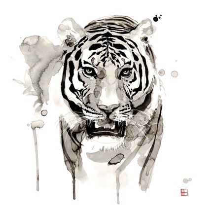 Framed Tiger Print