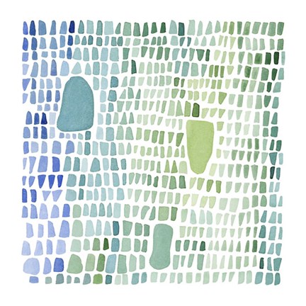 Framed Series Sea Glass No. 1 Print