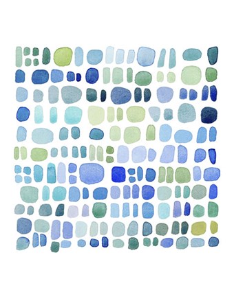 Framed Series Sea Glass No. III Print