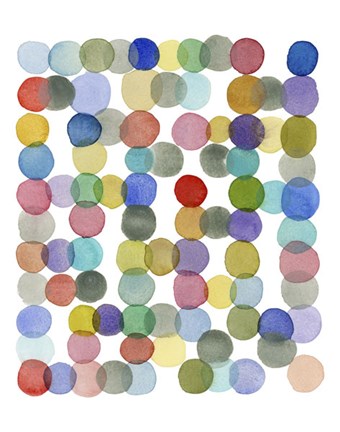 Framed Series Colored Dots No. II Print