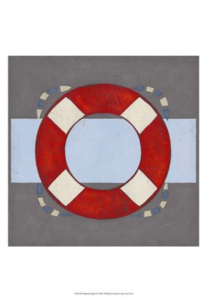 Framed Nautical Graphic II Print