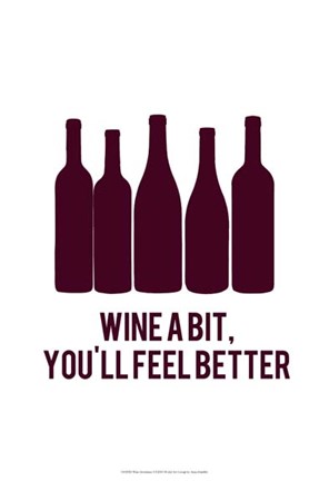 Framed Wine Sentiment I Print