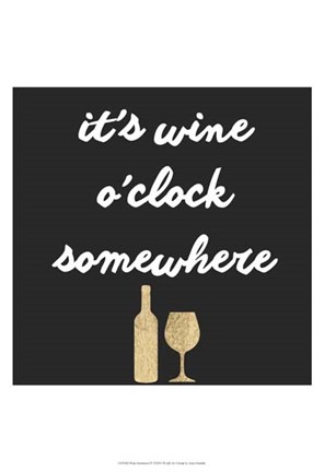 Framed Wine Sentiment IV Print