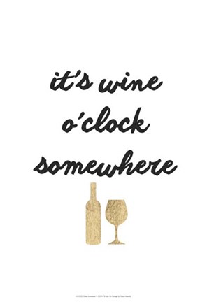 Framed Wine Sentiment V Print