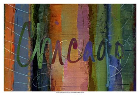 Framed Abstract Chicago Print