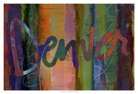 Framed Abstract Denver Print