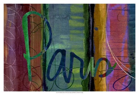 Framed Abstract Paris Print