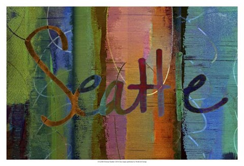 Framed Abstract Seattle Print