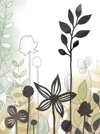 Framed Sketchbook Garden II Print