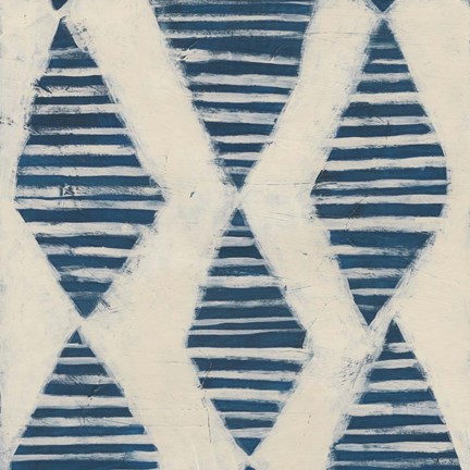 Framed Indigo Signals VII Print