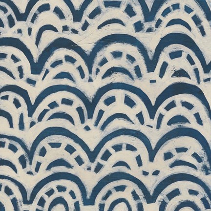 Framed Indigo Signals VIII Print