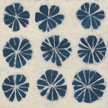 Framed Indigo Signals IX Print