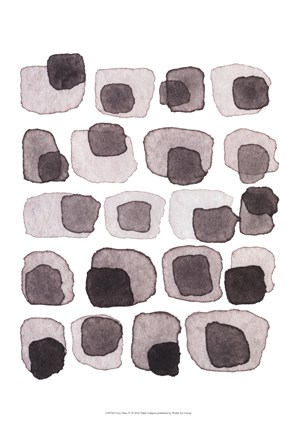 Framed Grey Slate IV Print