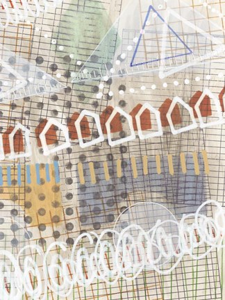 Framed Home Grid I Print