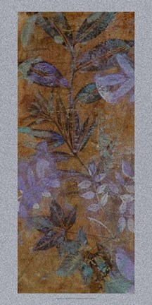 Framed Leaf Shimmer I Print