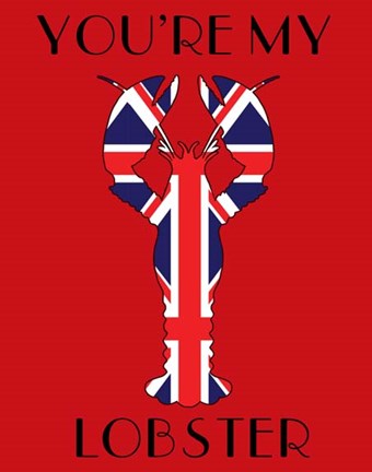 Framed Union Jack You&#39;re My Lobster Print