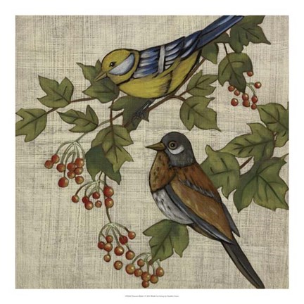 Framed Hanover Birds I Print