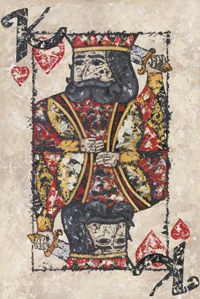 Framed King of Hearts Print