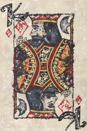 Framed King of Diamonds Print