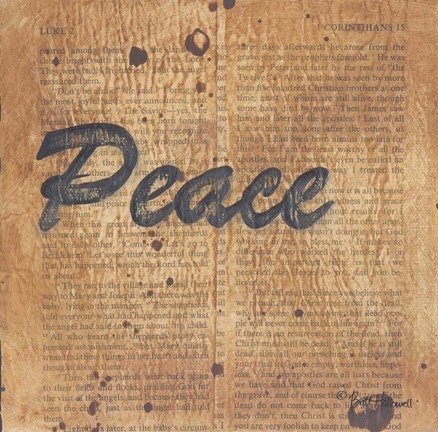 Framed Peace Print