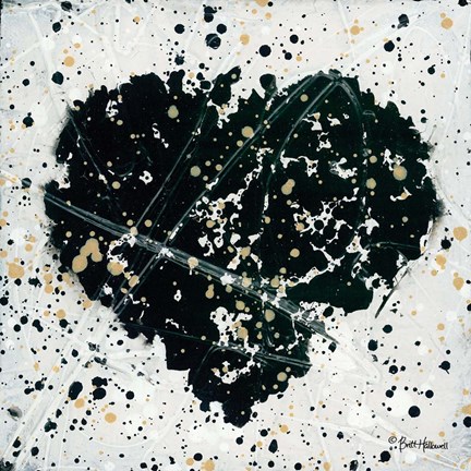 Framed Emotions Scenes Black Heart Print