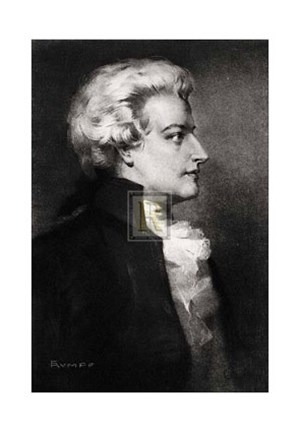 Framed Mozart (B) Print