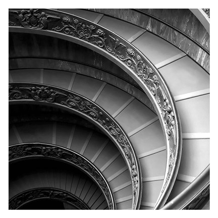 Framed Spiral Staircase No. 1 Print