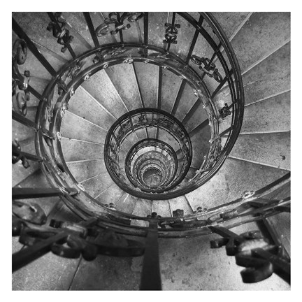 Framed Spiral Staircase No. 2 Print